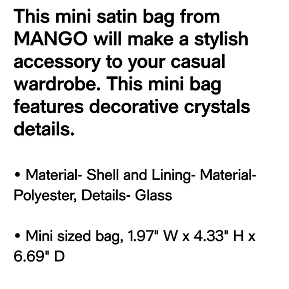 Nwt Mango mini bag crossbody purse new green - Picture 2 of 2